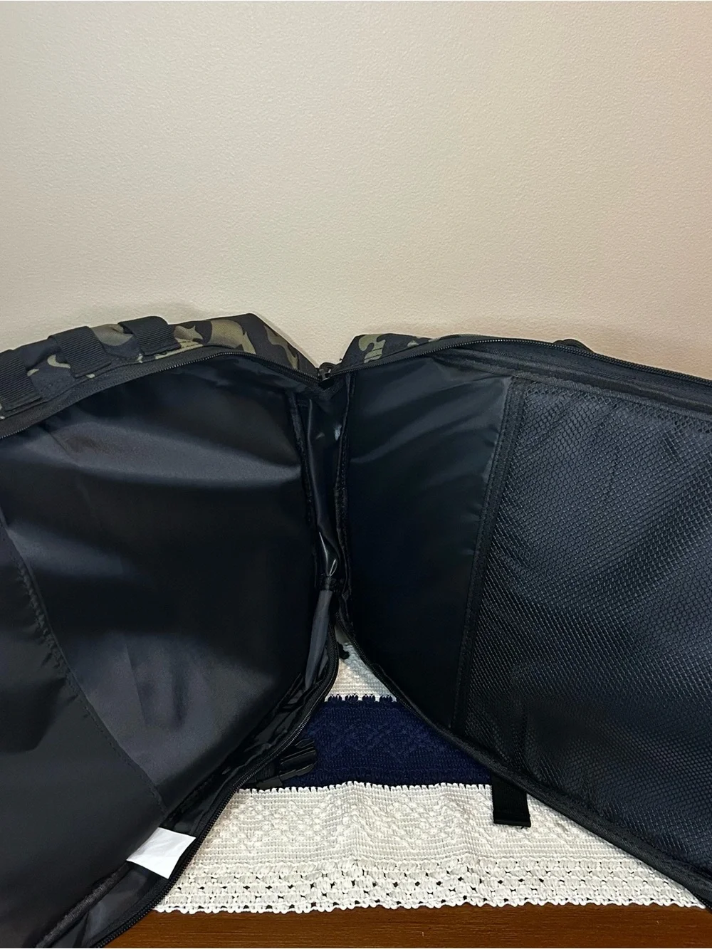 NWT. Camouflage Tactical Black & Green Backpack by Youngaa
